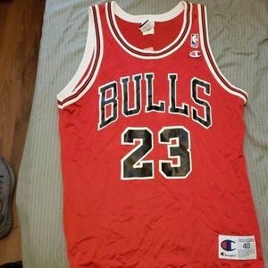 Vintage Micheal Jordon Champion Bulls Jersey